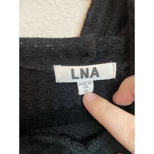LNA waffle weave hoodie size XS